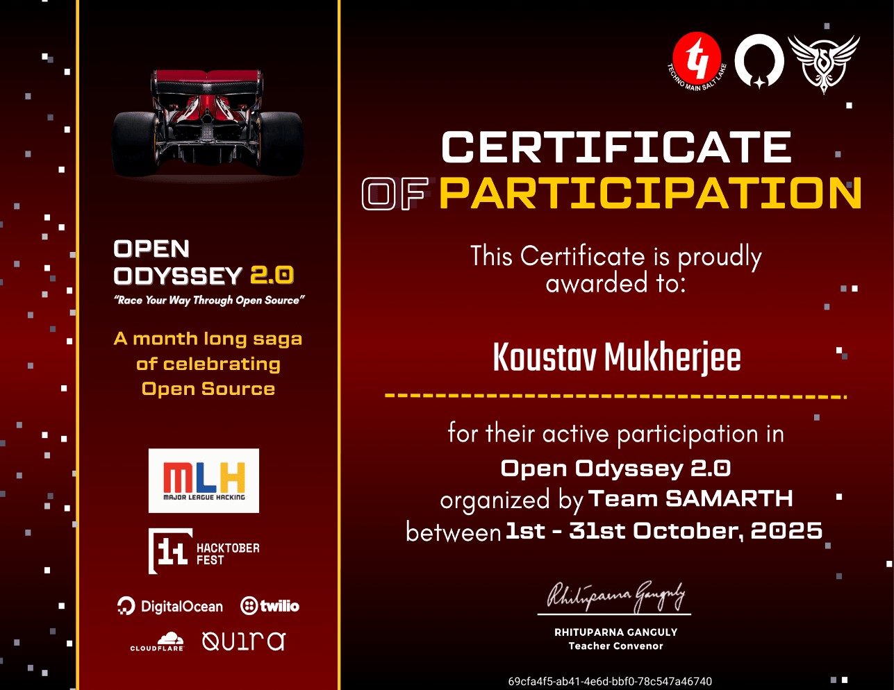 Open Source Contributor Certificate